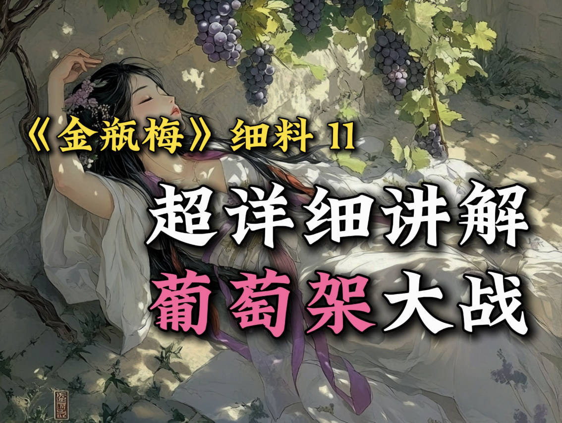 B站吸奇侠《金瓶细料》充电视频:葡萄架大战 史诗级巅峰对决