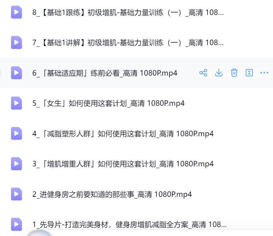 《打造完美身材，健身房增肌减脂全方案》视频全集下载，完美的健身身材塑造之路