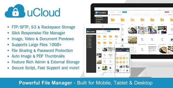 uCloud文件托管系统网盘分享系统 – 安全地管理、预览和共享您的文件！-159e资源网